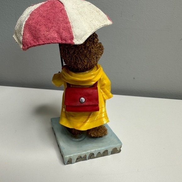 Home Interior Kuddles Korner  2002 Calendar Bear Raincoat umbrella #11832 April - Picture 5 of 6